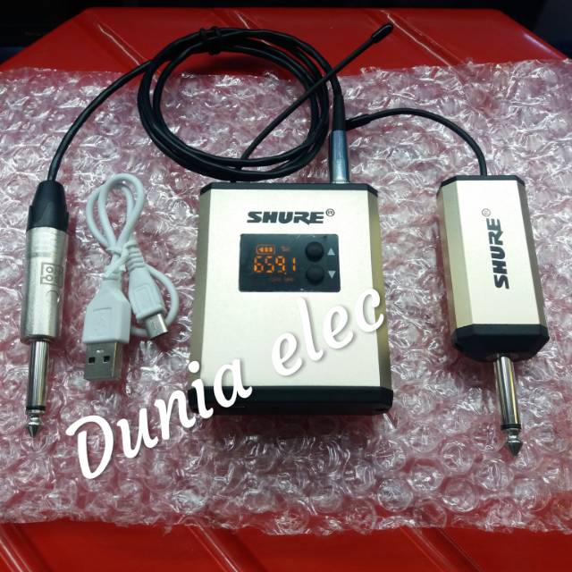 Alat gitar wireless SHURE kualitas bagus