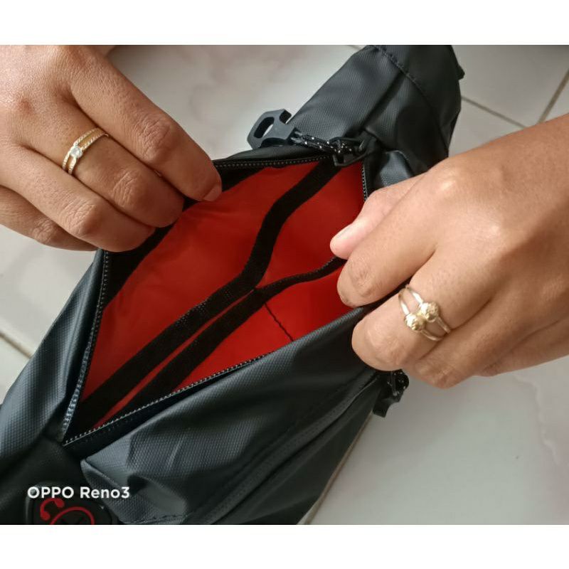 TAS SELEMPANG PRIA - TAS PINGGANG WAIST BAG WATERPROOF