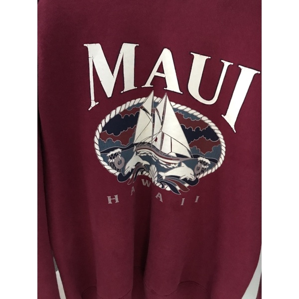 crewneck maroon