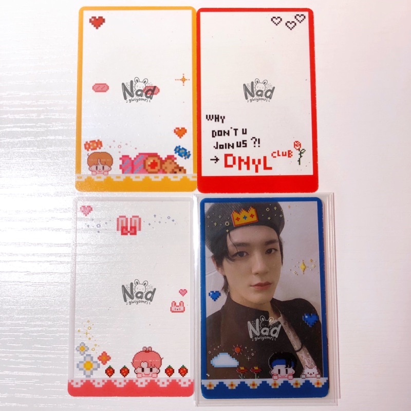 deco transparent frame photocard nct dream