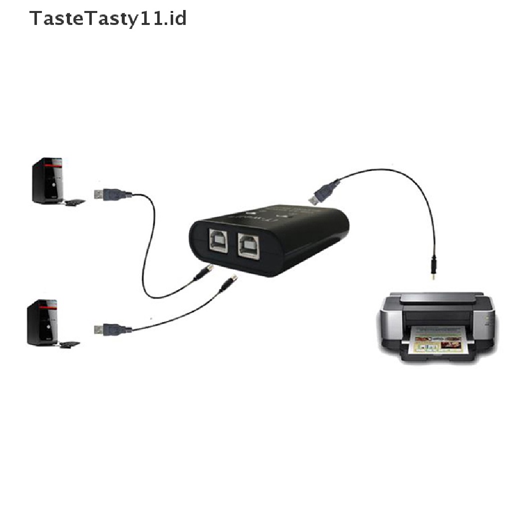 (TasteTasty) Hub Splitter Kvm 2 Port USB Untuk Printer