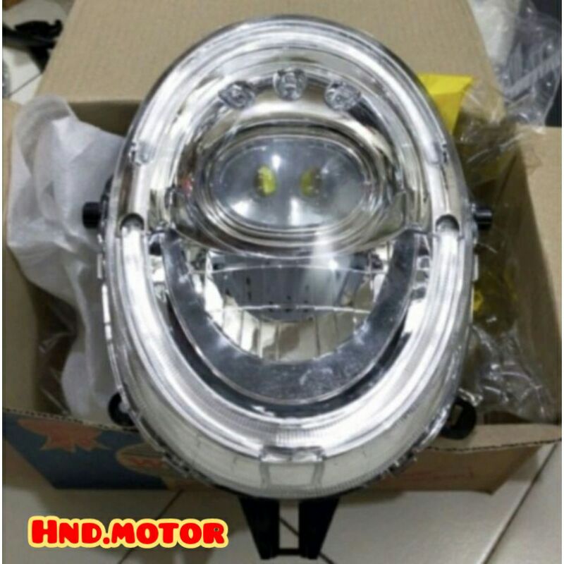 REFLEKTOR SCOOPY FI + LED 2017 2018 2019 2020 LAMPU DEPAN SCOOPY FI LED 2017-2020