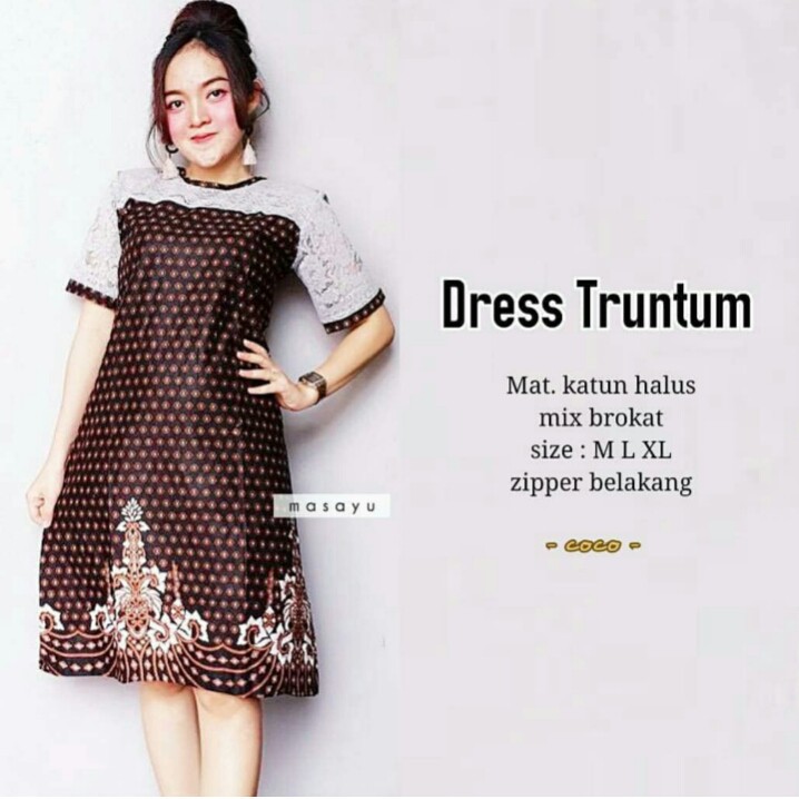 Zola Batik Dres Batik Wanita Dress Truntum