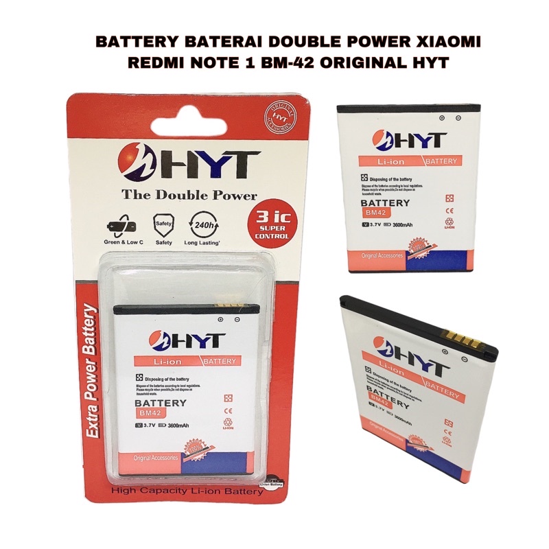 BATTERY DOUBLE POWER BM42 XIAOMI REDMI HYT / FRESH