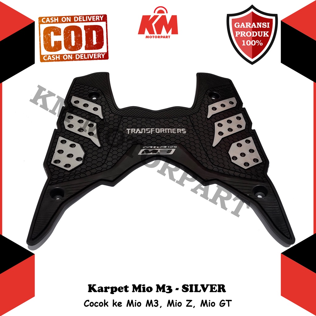 Karpet Mio M3 125 Keset Pijakan Kaki Mio Z Soul GT Bordes Yamaha Mio Bahan Karet Variasi