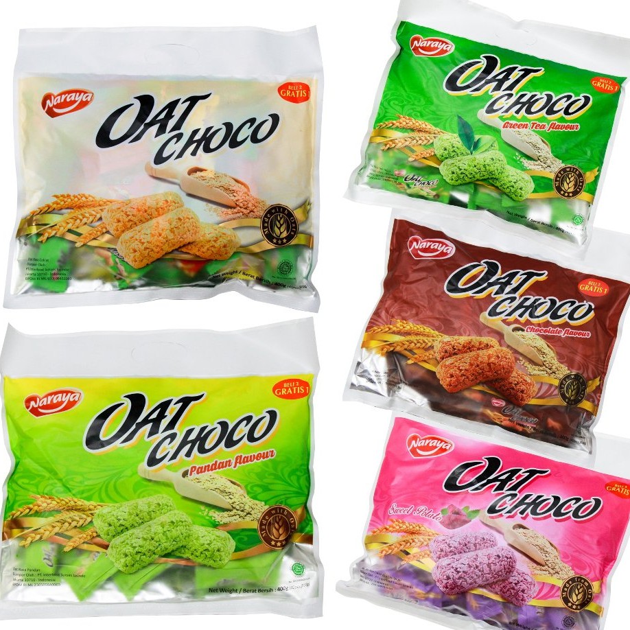 

Naraya Oats Choco Berbagai Rasa Isi 40pcs