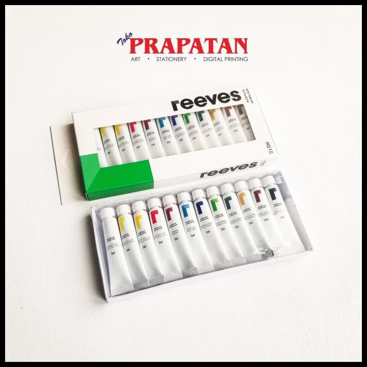 

Cat Akrilik Reeves / Acrylic Paint Set 12 Warna