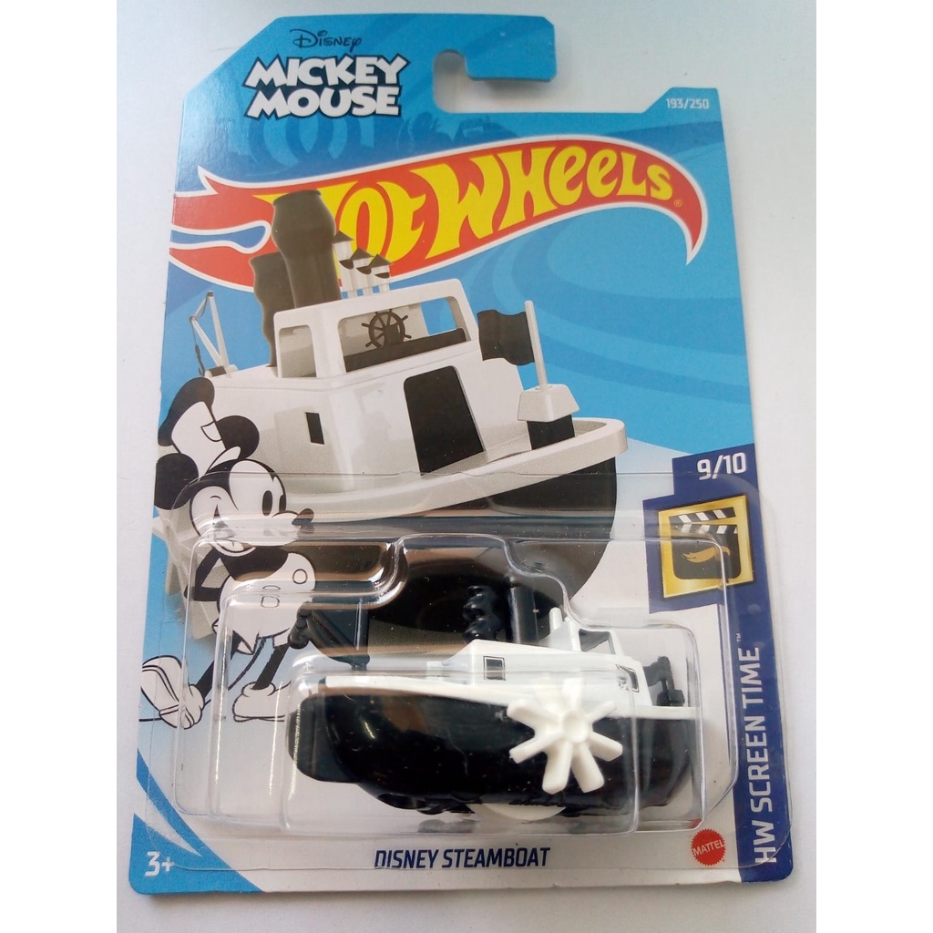 Hot Wheels - Disney Steamboat White Disney Mickey Mouse HW Screen Time