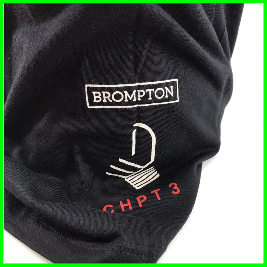 Kaos Sepeda Brompton Tshirt Gowes Bersepeda - Hitam Brompton