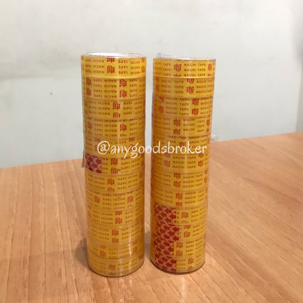 

ISOLASI/ SELOTIP/SELOTAPE/TAPE NACHI 1/2 INCH X 10 YARD