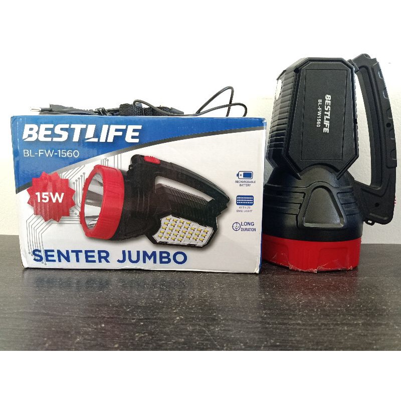 SENTER BESAR 15 W + 29 SMD BESTLIFE LED BL-FW-1560