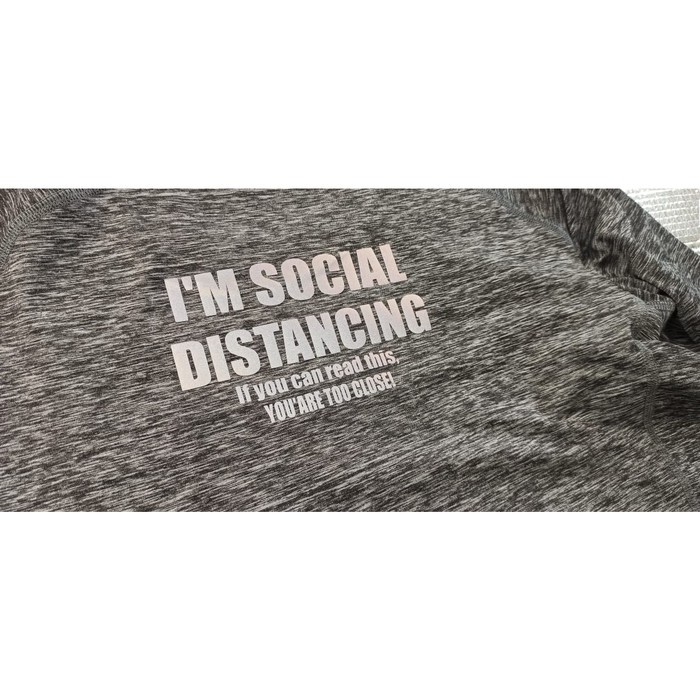 Masterman - I'M SOCIAL DISTANCING KAOS reflective LARI GYM OLAHRAGA