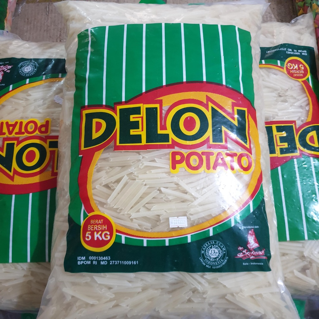 [Bal] Kerupuk Stik Stick Kentang Potato Mentah Delon - Potdel