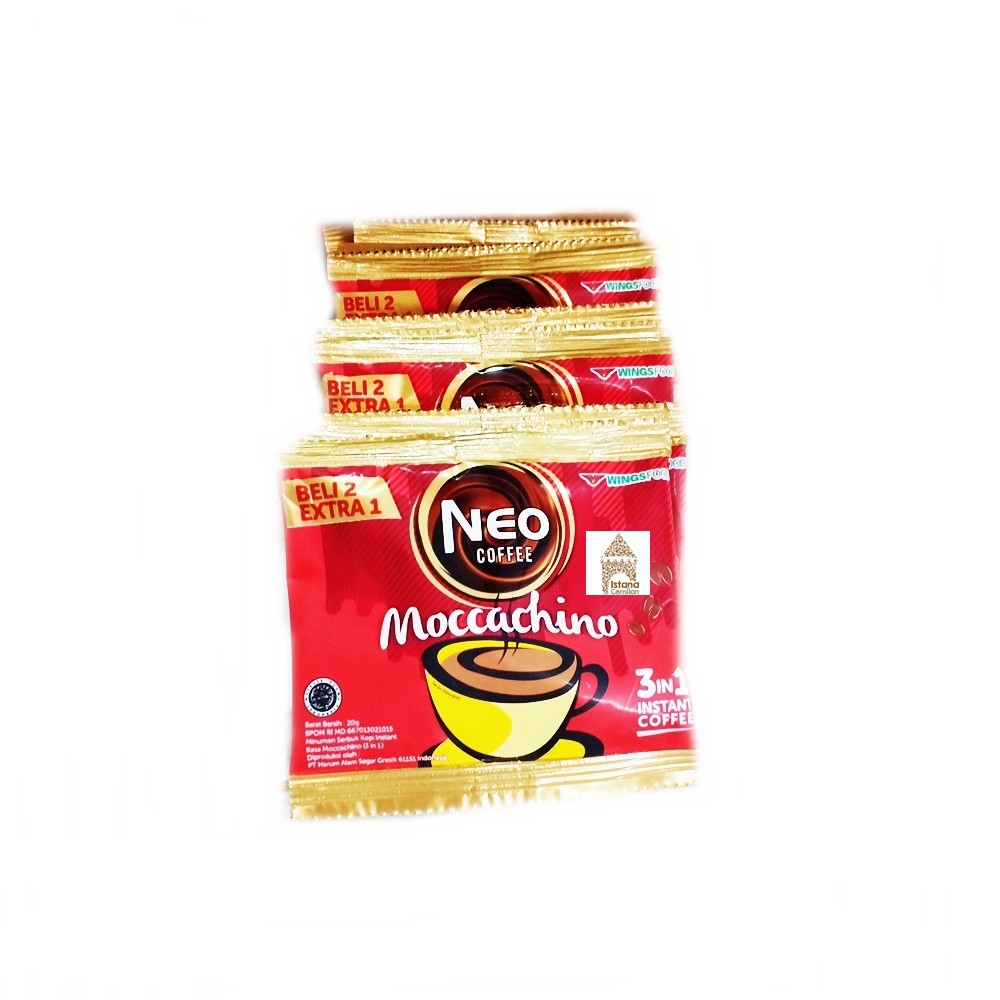 Neo Coffee Kopi Instan 3in1 Caramel Machiato / Moccachino / Tiramisu (isi 10+5 pcs)