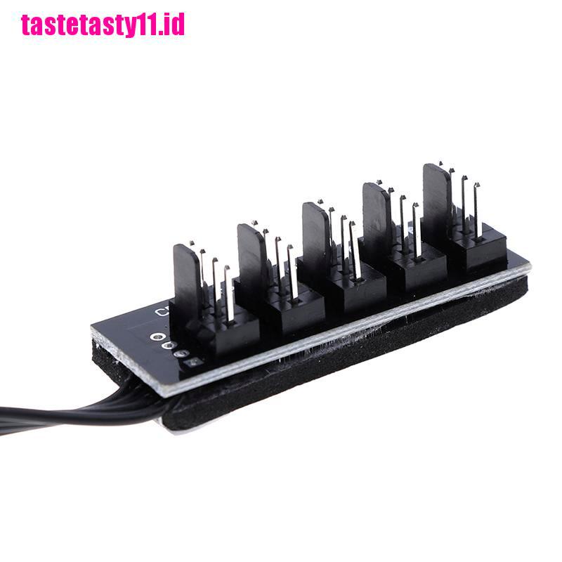 (TTID) Adaptor splitter Kipas Pendingin CPU Ukuran 40cm 1 Ke 5 4 Pin molex TX4 PWM power