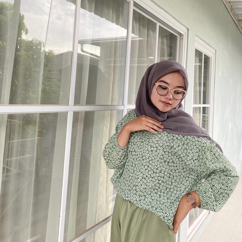 BINAR MOTIF MIX by.hq - Blouse Wanita - Atasan Wanita - Blouse - Atasan Wanita Blouse - Blouse Motif Bunga Lengan Panjang -Blouse Rayon Wanita - Pakaian Wanita Atasan - Blouse Bunga - Blouse Motif - Atasan Blouse - Blouse Bunga Bunga - Blouse Motif Bunga-8