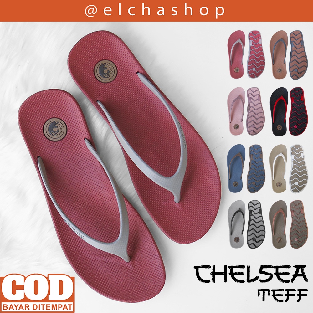 Sandal Jepit Karet Wanita Cantik Murah Bagus Anti Licin Japit Tali Nyaman Kuat New Korean Style