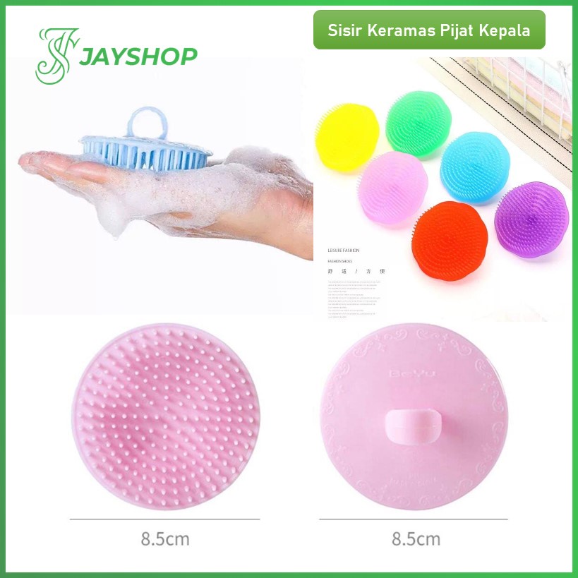 Sisir Keramas Bulat Sisir Sikat Rambut Pijat Head Massage Anti Ketombe Sisir Serbaguna