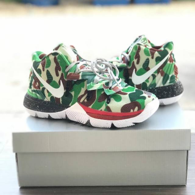 SEPATU BASKET KYRIE 5 CAMO / SEPATU WARNA ARMY