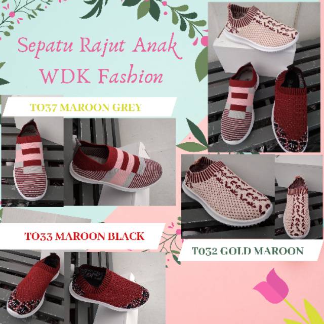 Sepatu Rajut Anak WDK Fashion TO32, TO33, TO37