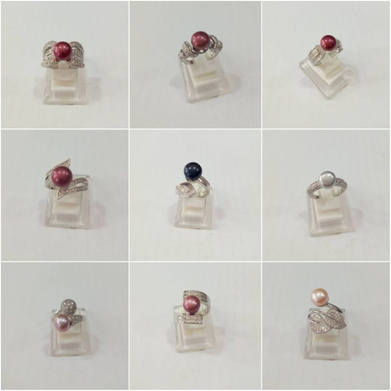 Cincin mutiara lombok|cincin mutiara asli bersertifikat|cincin rhodium mutiara|mutiara asli lombok