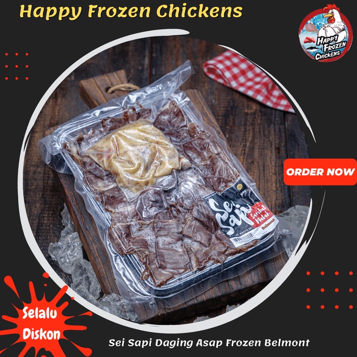 

Daging Asap - Sei Sapi Daging Asap Frozen Belmont