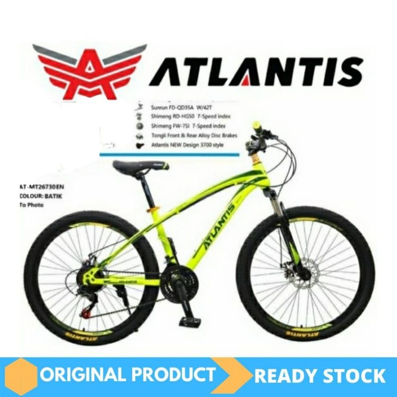 Promo Sepeda Gunung MTB 24/26/27,5 Atlantis AT730 AT69 21 SPEED