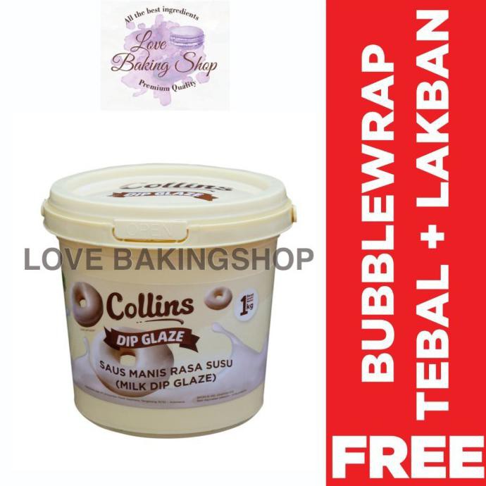 

SEDAP Collins dip glaze rasa Tiramisu 1 KG donat, kue, roti, ropang - Milk RASA MANTAP