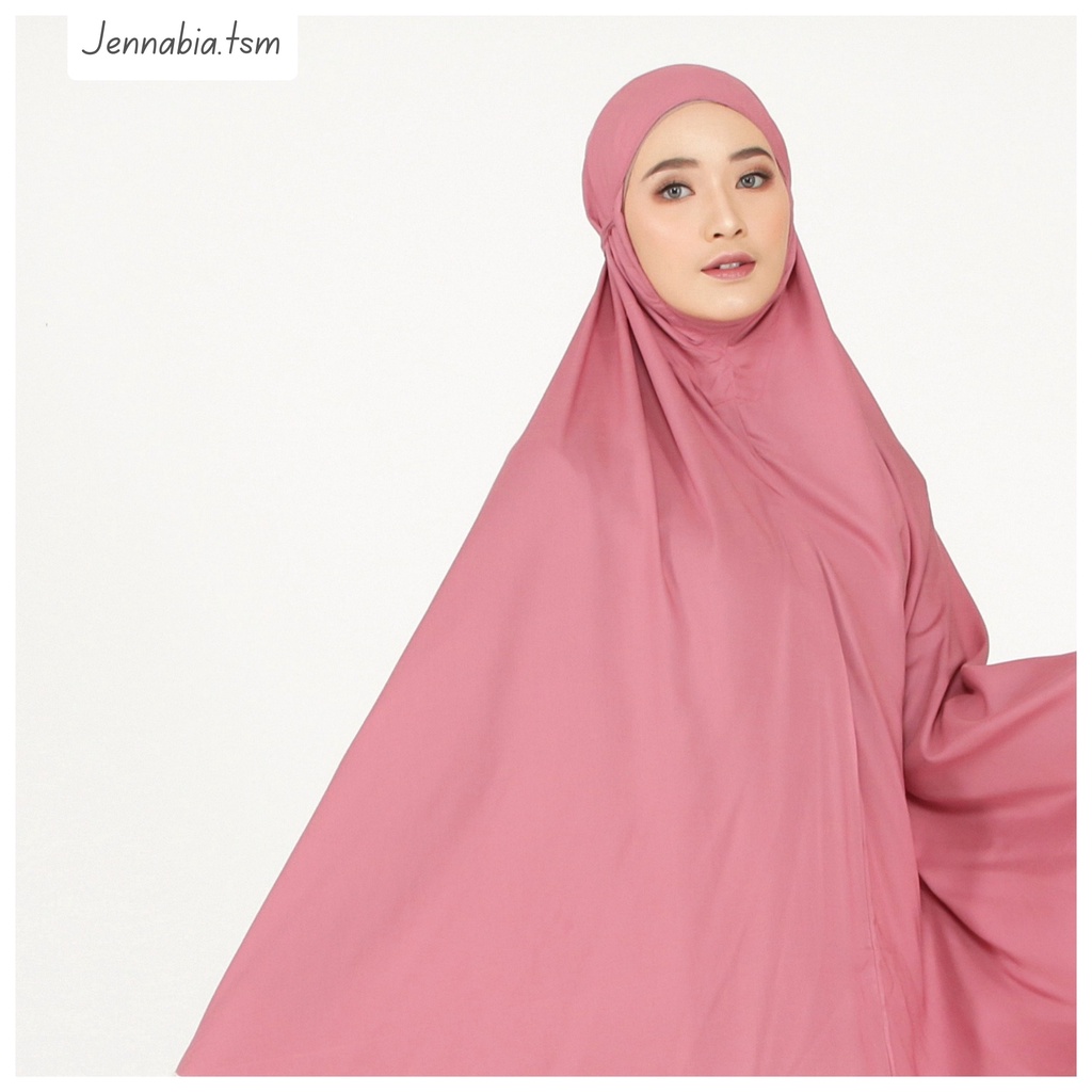 JENNABIA - Mukena Dewasa Polos Katun Premium Traveling Murah