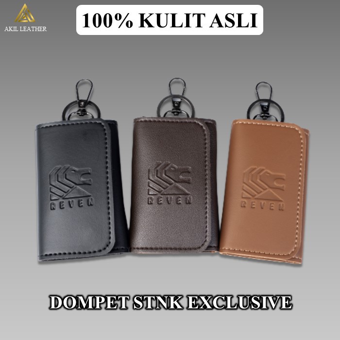 Gantungan dompet Stnk kunci mobil motor hp kulit sintetis exclusive pria keren