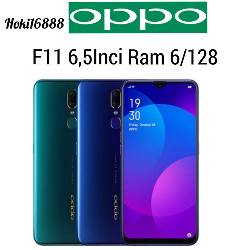 Hp Oppo F11 6,5" Ram 6/128 Garansi Distributor