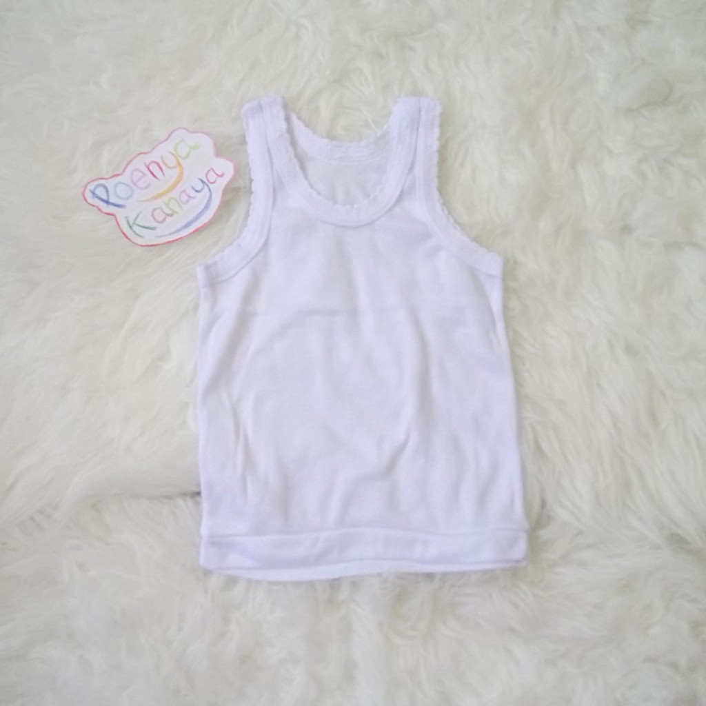 Pencari Harga SL03 Singlet / Kaos Dalam Bayi Putih Size M