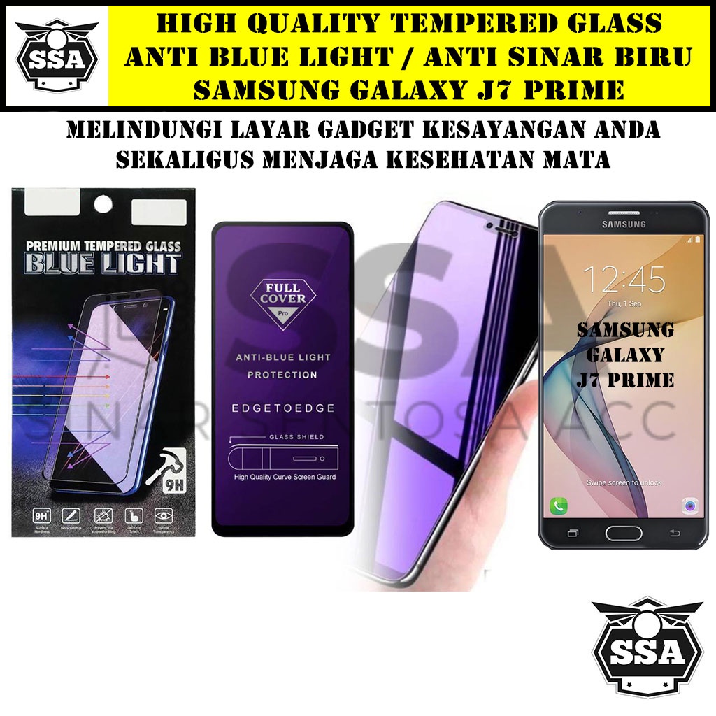 Tempered Glass Samsung Galaxy J7 Prime Anti Blue Light Anti Sinar Biru J7Prime Ori Original Hp Temper Anti Lecet Gores TG