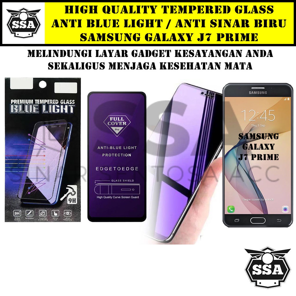 Tempered Glass Samsung Galaxy J7 Prime Anti Blue Light Anti Sinar Biru J7Prime Ori Original Hp Temper Anti Lecet Gores TG