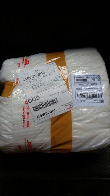 Murah! (isi 500) Sedotan Tekuk Hitam & Putih Steril Higienis Bungkus Kertas