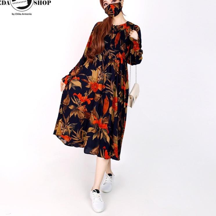 『Launching』 Bacarat Hannia Long Tunik Rayon Korea Okedashop