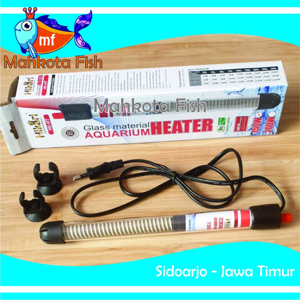 Heater Aquarium Heater Kolam 150 Watt | Hiter Aquarium Aquascape | Heater Air | Penghangat Air Aquarium (GRATIS BubleWrap)