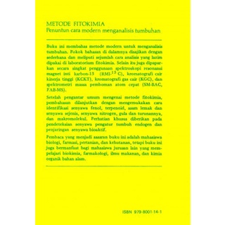 Jual Buku ORI Buku METODE FITOKIMIA Penuntun Cara Modern Menganalisis Tumbuhan Harborne Kedua