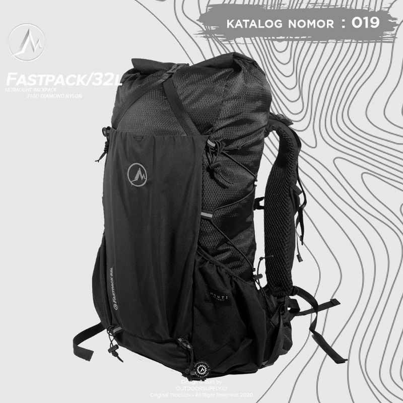 TAS BACKPACK ULTRALIGHT 32 LITER MONTE FASTPACKS  / BACKPACK  MONTE EQUIPMENT 32L / TAS UL 32L