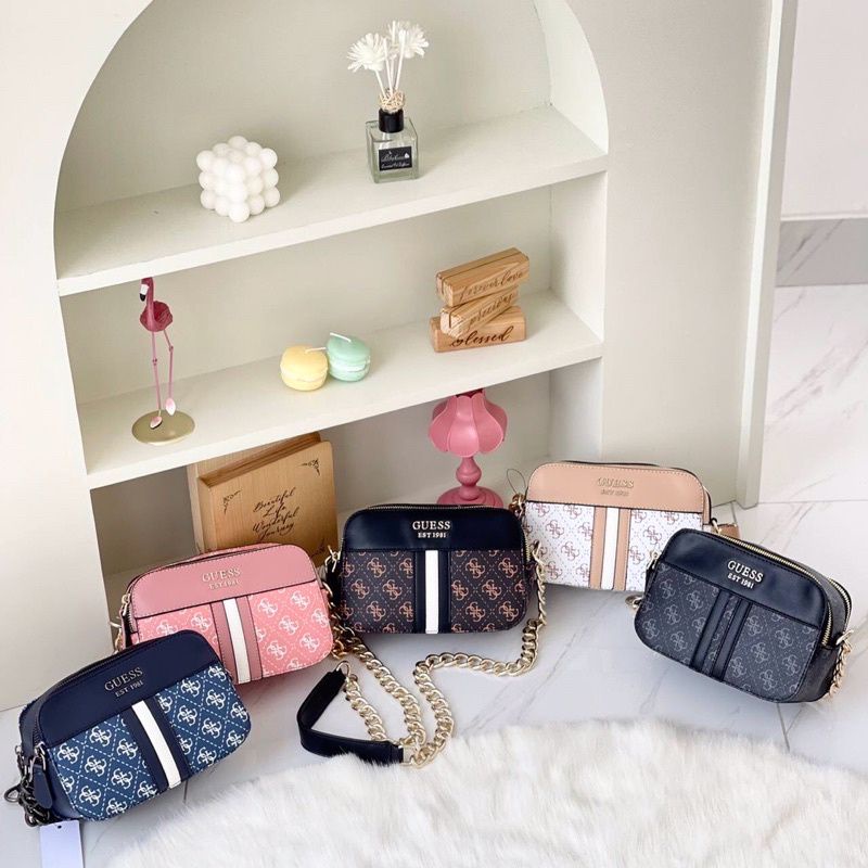 Tas Guess Camera New | GS MiNi Sling Bag | Tas Branded | Tas Wanita Modis