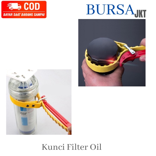 KUNCI FILTER OLI MODEL SABUK BELT RANTAI UNIVERSAL PEMBUKA OLI MOBIL