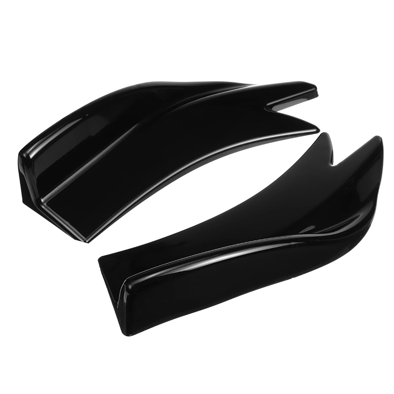 27cm Car Rear Bumper Spoiler Canards Fins Anti-Crash Diffuser Lip Wrap Angle Splitter Protector Guard Universal