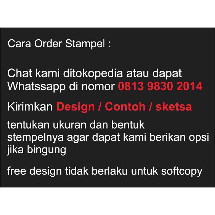 

Menyurat-Surat- Promo Stempel Murah Otomatis/Flash Warna 15 Menit L Jadi Stempel - Ukuran Kecil