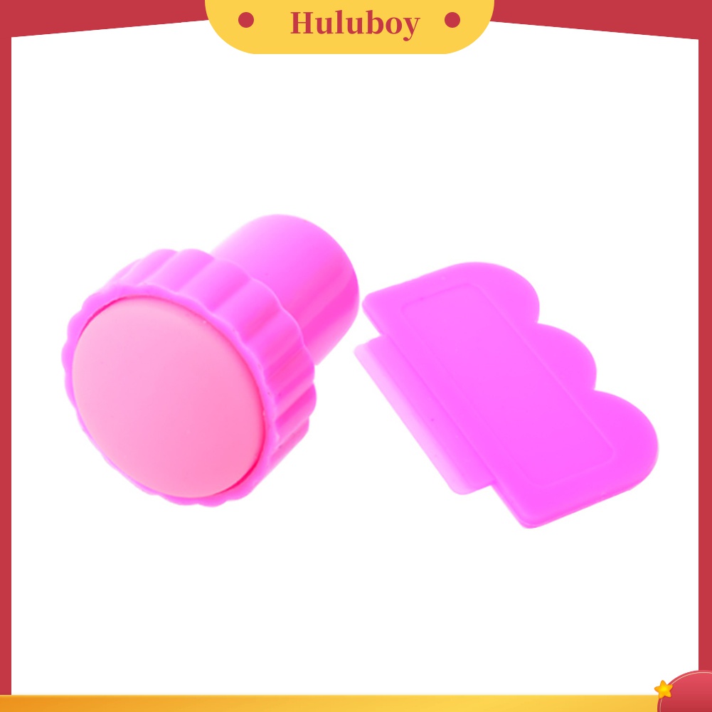 Huluboy Huluboy♡ Set Alat Stamp / Cap / Scraper Untuk Dekorasi Manicure DIY