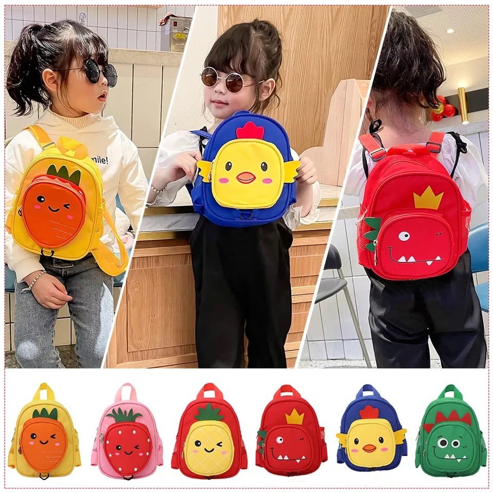 Tas Ransel Anak Aneka Karakter Bag Backpack Mini Kids Cartoon /Tas Murah/Tas karakter Kartun Lucu / Ransel Anak Karakter Lucu