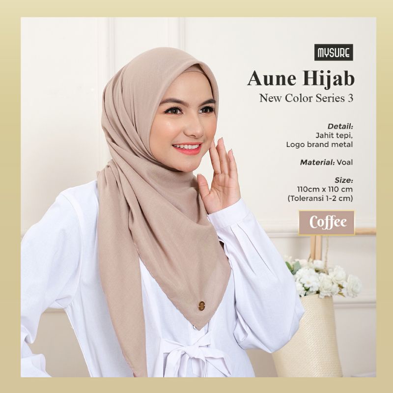 HIJAB SEGIEMPAT AUNE SQUARE  || MYSURE