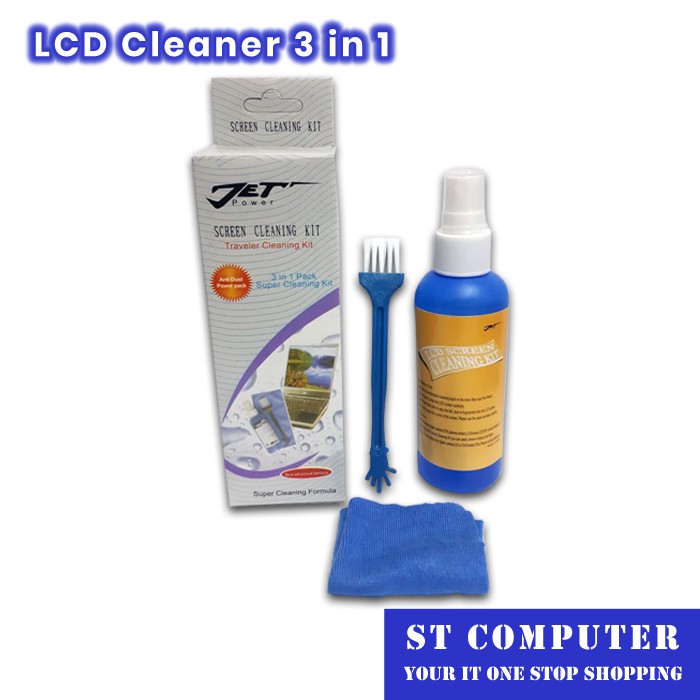 LCD Cleaner 3 in 1 Pembersih Laptop LCD Monitor