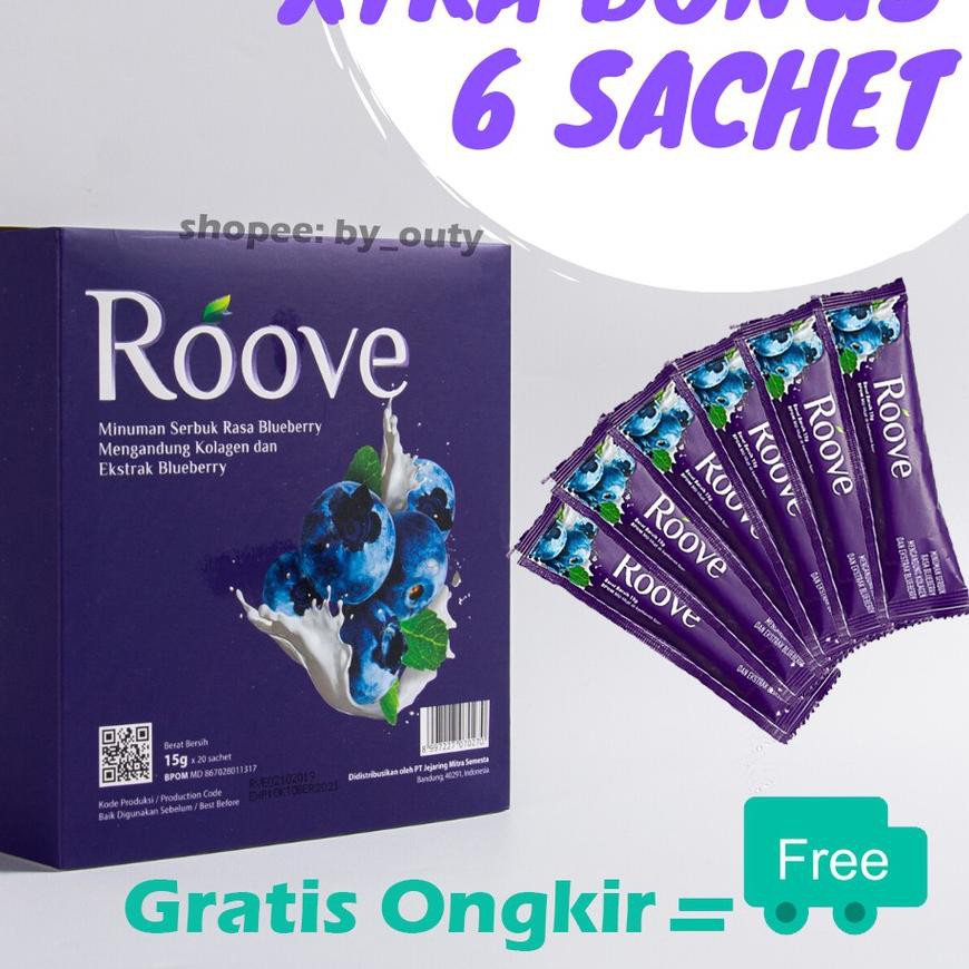 

BEST SELLER!! GROSIR FREE 6 SACHET Roove Beauty Drink Minuman Kolagen - Top Selling