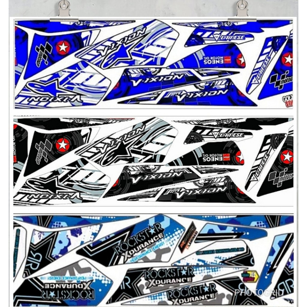 Striping Vixion 2010 2011 2012 Old / Lama Variasi Sticker Stiker Scotlite Skotlet Motor List Li Body