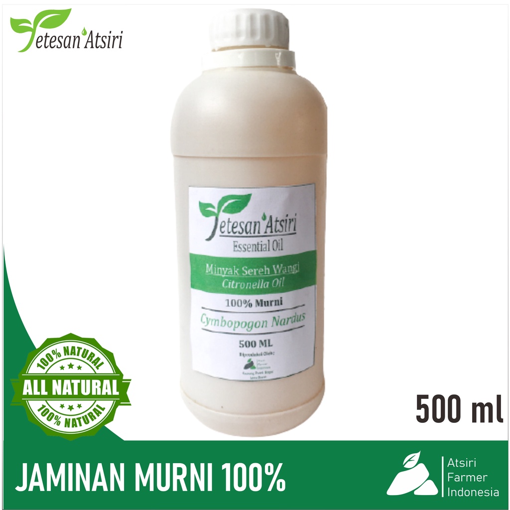 500ml minyak atsiri minyak sereh wangi murni citronella oil minyak esensial aromaterapi 100% murni